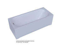 Акриловая прямоугольная ванна Aquatek Lifestyle Лугано 70 без фронтального экрана, без гидромассажа, без опоры(каркаса) 170 см