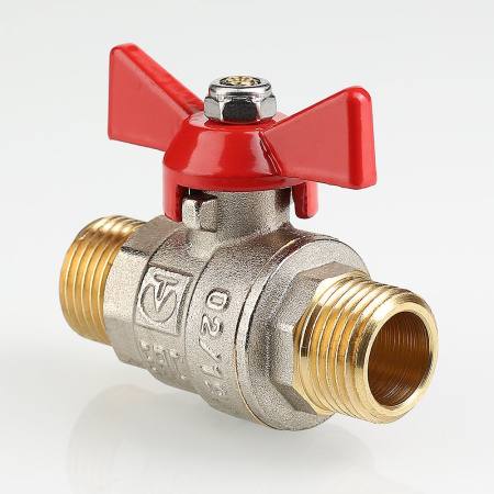 Кран шаровой Valtec Base с ручкой-бабочкой и наружной резьбой 3/4"
