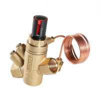 Автоматический регулятор перепада давления Valtec регулируемый 1/2”, 5-50 кПа, 15-2000 л/ч, с имп. трубкой 1 м