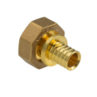 Фитинг надвижной Valtec с накидной гайкой под «евроконус» 3/4" х 16 (2,2) мм