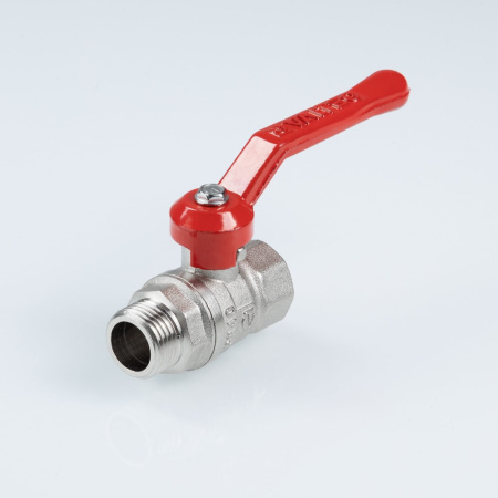 Шаровой кран Valtec Стандарт никелированный (ГОСТ) c флажковой рукояткой и внутренней–наружной резьбой 3/4"