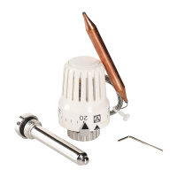 Термостатическая головка Valtec с выносным накладным датчиком 20–62 °С, 2 м