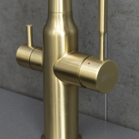 Смеситель Lemark Expert LM5083LGN-Black для кухни c гибким изливом с подключением к фильтру с питьевой водой