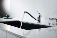 Смеситель Decoroom DR71018 одноручный для кухни с поворотным изливом