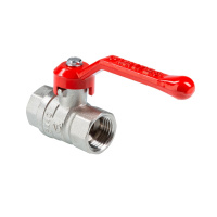 Шаровой кран Valtec Стандарт никелированный (ГОСТ) c флажковой рукояткой и внутренней резьбой 1/2"