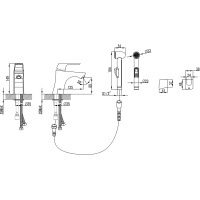 Смеситель Lemark Unit LM4516C для раковины с гигиеническим душем