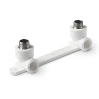 Угольник PPR 20 х 1/2" Lammin с креплением двойной НР 20/4