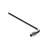 Угольник радиаторный Valtec с хромированной латунной трубкой с плавным поворотом короткий 20 (2,8) х 15 мм, 30 см