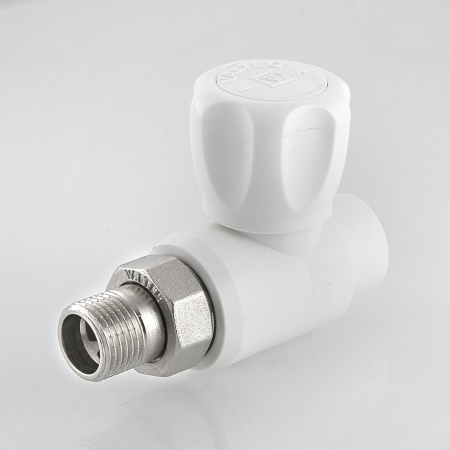 Кран шаровой Valtec полипропиленовый со сгоном прямой 20 мм х 1/2"