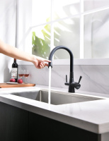 Смеситель Lemark Comfort LM3075BL для кухни с гибким изливом с подключением к фильтру с питьевой водой