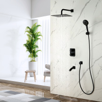 Смеситель Lemark Bronx LM3742BL для ванны и душа термостатический встраиваемый