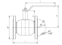 Кран шаровой LD КШЦФ Energy из стали 12Х18Н10Т Ду200 Ру1,6 (полн)