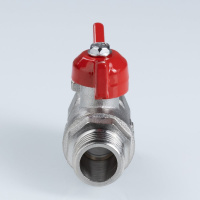 Шаровой кран Valtec Стандарт никелированный (ГОСТ) c ручкой-бабочкой и внутренней–наружной резьбой 3/4"