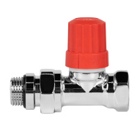 Набор термостатический для радиатора Royal Thermo Design 1/2" Click Хром прямой