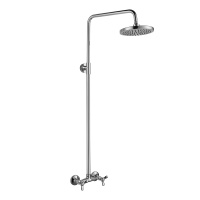 Смеситель Rossinka Q02-44 для душа с регулируемой высотой штанги и лейкой Тропический дождь