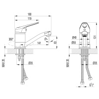 Смеситель Lemark Luna LM4107C для раковины