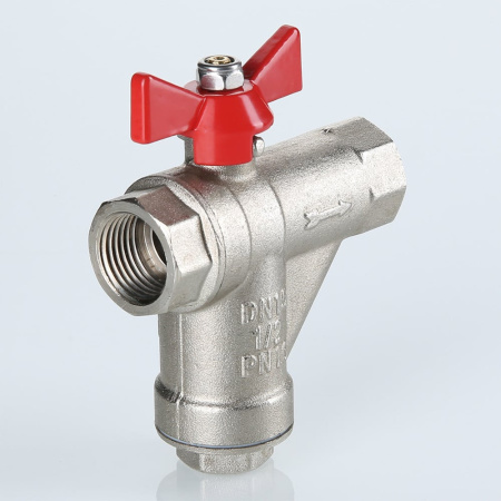 Кран шаровой Valtec со встроенным прямым фильтром 3/4"