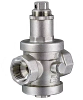 Редуктор давления TIM под манометр никелированный Ду 32 (1 1/4")