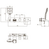 Смеситель Lemark Atlantiss LM3224C для ванны и душа встраиваемый