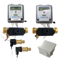Общедомовый теплосчетчик Пульсар Ду20 M-Bus + 2 имп. входа qp=25 м3/ч 105°C с датчиками давления