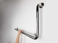 Поручень настенный г-образный Aquatek 60 см левый