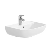 Раковина подвесная Aquatek 540*450 для установки на пьедестал белая