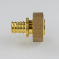 Фитинг надвижной Valtec с накидной гайкой под «евроконус» 3/4" х 20 (2,8) мм