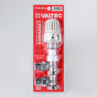 Комплект терморегулирующего оборудования Valtec для радиатора угловой 1/2 x 3/4" («евроконус»)