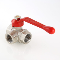Кран шаровой Valtec трехходовой тип T 1/2"