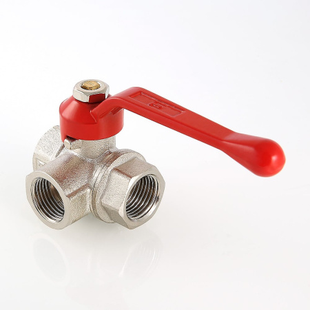 Кран шаровой Valtec трехходовой тип T 3/4"