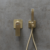 Смеситель Lemark Ursus LM7219BG с гигиеническим душем встраиваемый