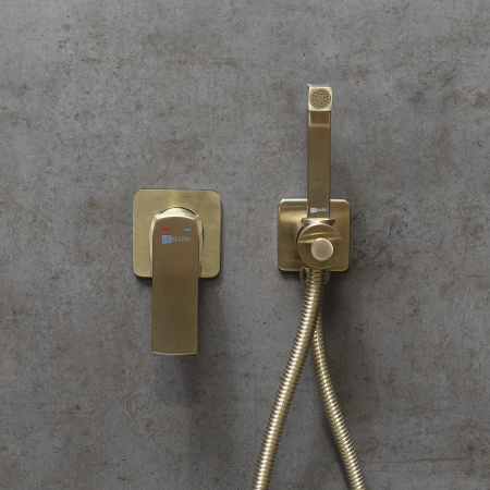 Смеситель Lemark Ursus LM7219BG с гигиеническим душем встраиваемый