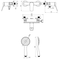 Смеситель Lemark Ortus LM11303C для душа