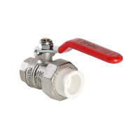 Кран шаровой Valtec латунный с переходом на полипропиленовую трубу 32 х 1"