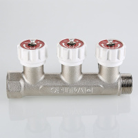 Коллектор Valtec c регулирующими вентилями 3/4" х 1/2" 4 вых