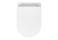 Унитаз подвесной безободковый Aquatek ВЕГА 525*360*320 с сиденьем Soft Close белый матовый