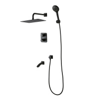 Смеситель Lemark Bronx LM3742BL для ванны и душа термостатический встраиваемый