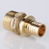 Фитинг надвижной Valtec с переходом на наружную резьбу универсальный 25 (3,5) мм х 1"