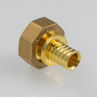 Фитинг надвижной Valtec с накидной гайкой под «евроконус» 3/4" х 16 (2,2) мм