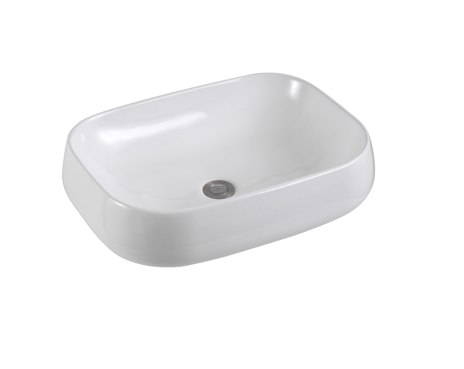 Раковина накладная Aquatek 560*420*140мм белый матовый