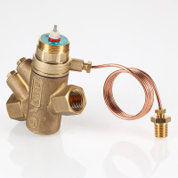 Автоматический регулятор перепада давления Valtec регулируемый с регулирующим клапаном 1”, 3-17 кПа, 9-680 л/ч, с имп. трубкой 1 м