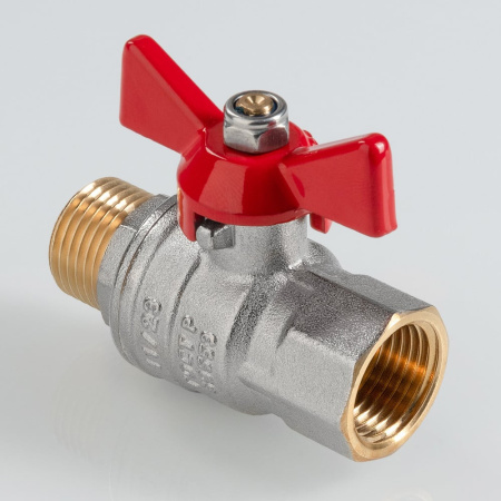Кран шаровой Valtec ГОСТ с ручкой-бабочкой и внутренней–наружной резьбой 3/4"