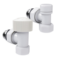 Набор термостатический Royal Thermo Design 1/2"М30х15 Белый угловой
