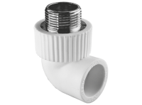 Угольник PPR комбинированный Tebo наружняя резьба 20x1/2"