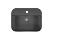 Раковина накладная Aquatek Вега на столешницу 500*395*140 мм серый матовый