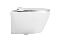 Унитаз подвесной безободковый Aquatek БЕТТА AQ1253W-00 530*360*330 с сиденьем Soft Close