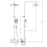 Смеситель Lemark Yeti LM7860C для душа термостатический
