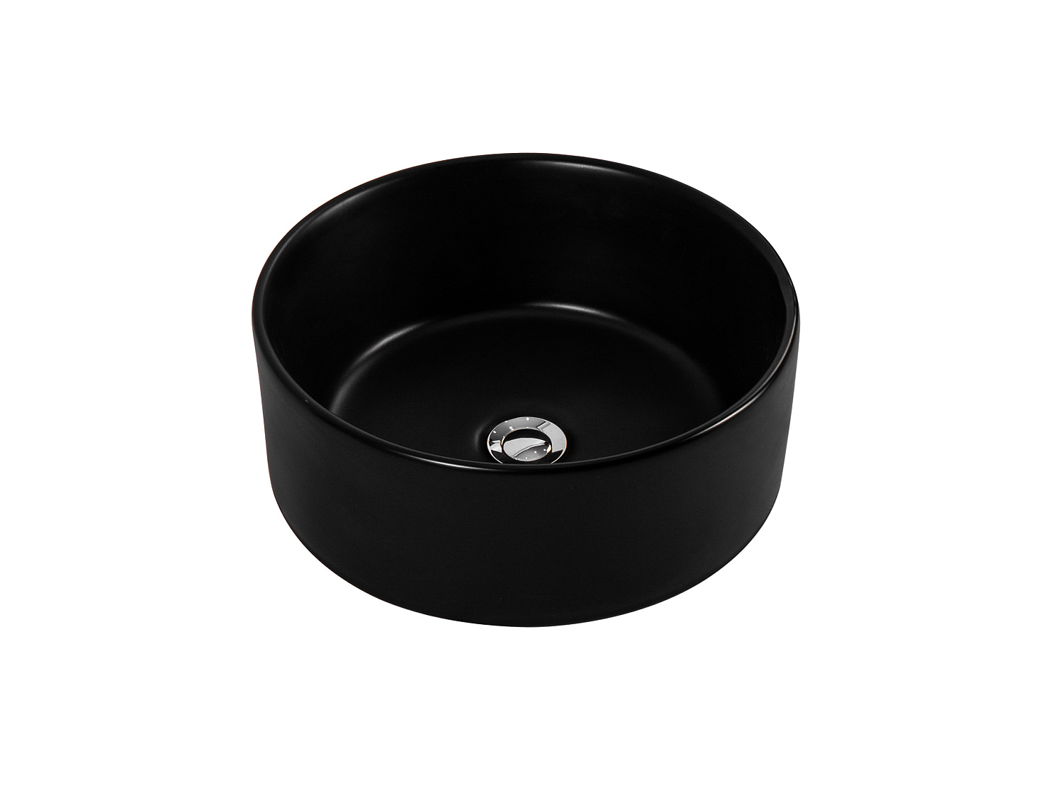 Раковина накладная Aquatek 400*400*165мм черный матовый