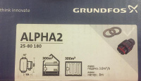 Циркуляционный насос Grundfos ALPHA2 25-80 180 мм