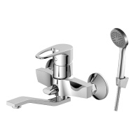 Смеситель Decoroom DR70044 одноручный для ванны универсальный с поворотным изливом 200 мм